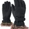 Ziener Kim Handsker Damer, Sort/brun -Campingtøj Butik ziener kim gloves women black stru 1
