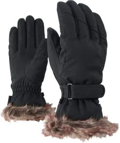 Ziener Kim Handsker Damer, Sort/brun