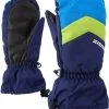 Ziener Lettero AS Handsker Børn, Sort/grå 2 Ziener Lettero AS Handsker Børn, Sort/grå -Campingtøj Butik ziener lettero as mittens kids navy 1 2